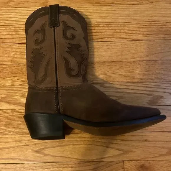 Laredo brown leather and suede cowboy boots from Nashville Boot & Co. - Picture 14 of 16